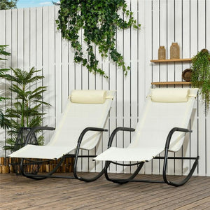 SDRAIO A DONDOLO DA GIARDINO CON POGGIATESTA STACCABILE E BRACCIOLI 67X144X87 CM