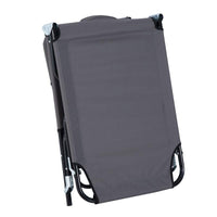 LETTINO PRENDISOLE RELAX PIEGHEVOLE CON CUSCINO 190X56 X 28 CM GRIGIO