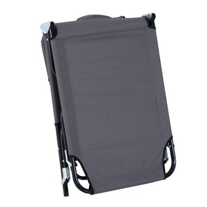 LETTINO PRENDISOLE RELAX PIEGHEVOLE CON CUSCINO 190X56 X 28 CM GRIGIO