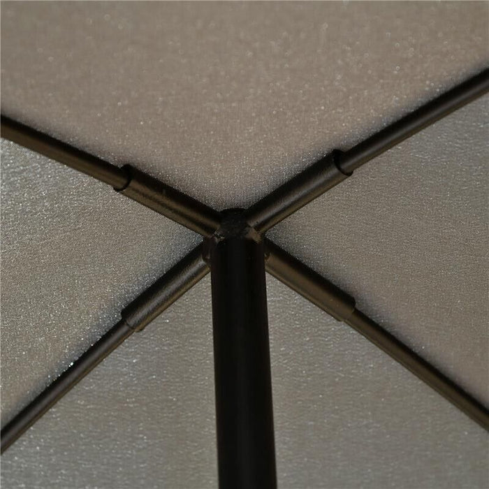 LETTINO A DONDOLO DA GIARDINO 185 X 100 X 190 CM COLORE GRIGIO