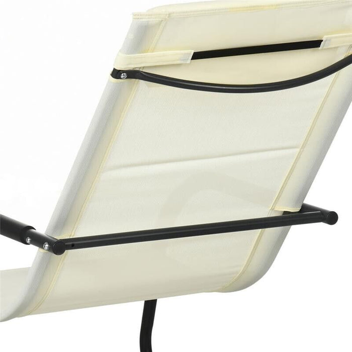 SDRAIO A DONDOLO DA GIARDINO CON POGGIATESTA STACCABILE E BRACCIOLI 67X144X87 CM