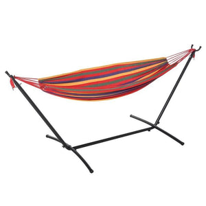 AMACA DA GIARDINO AUTOPORTANTE IN ACCIAIO E COTONE MULTICOLOR