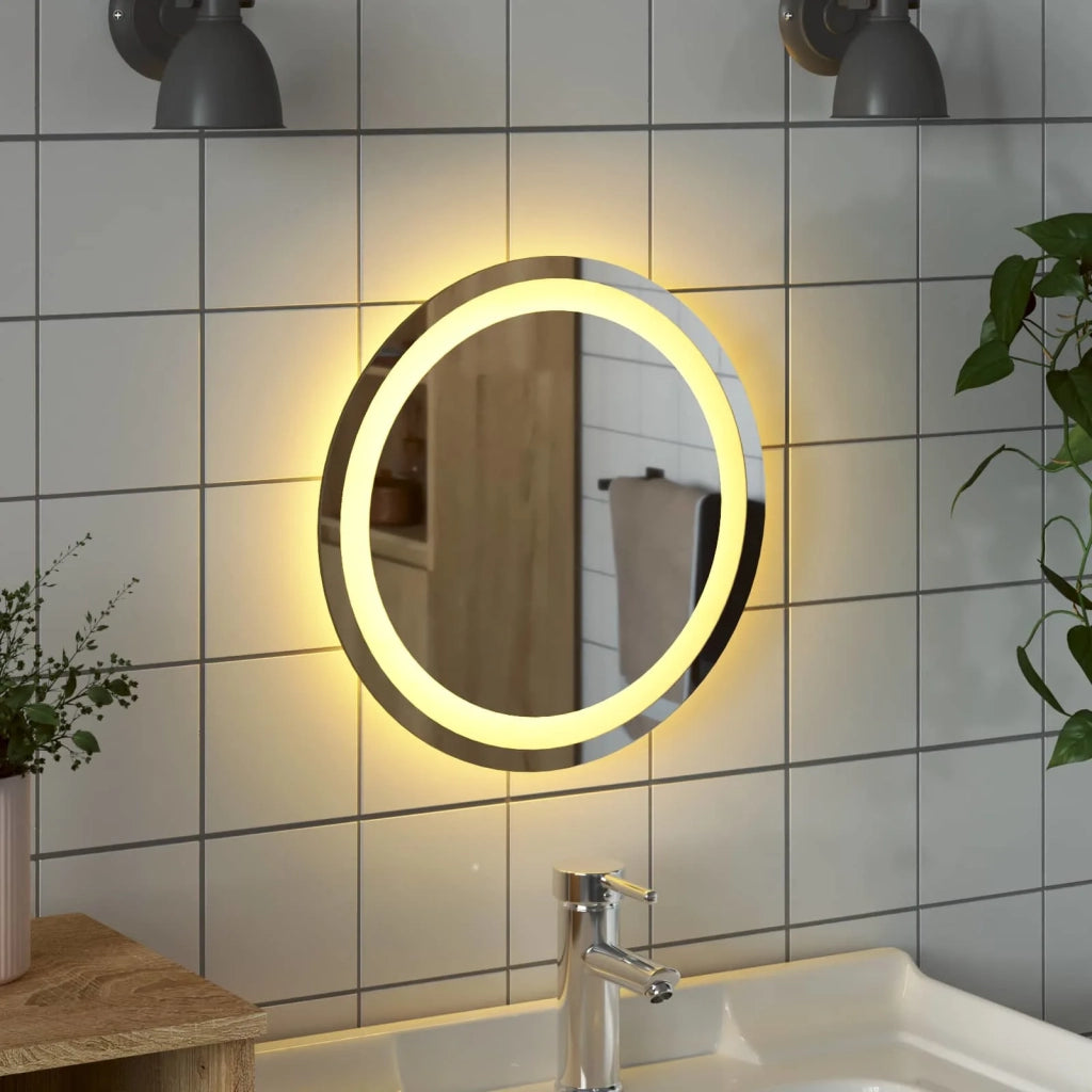 Specchio da bagno LED Trasparente Ø 40 cm vetro temperato 42045845
