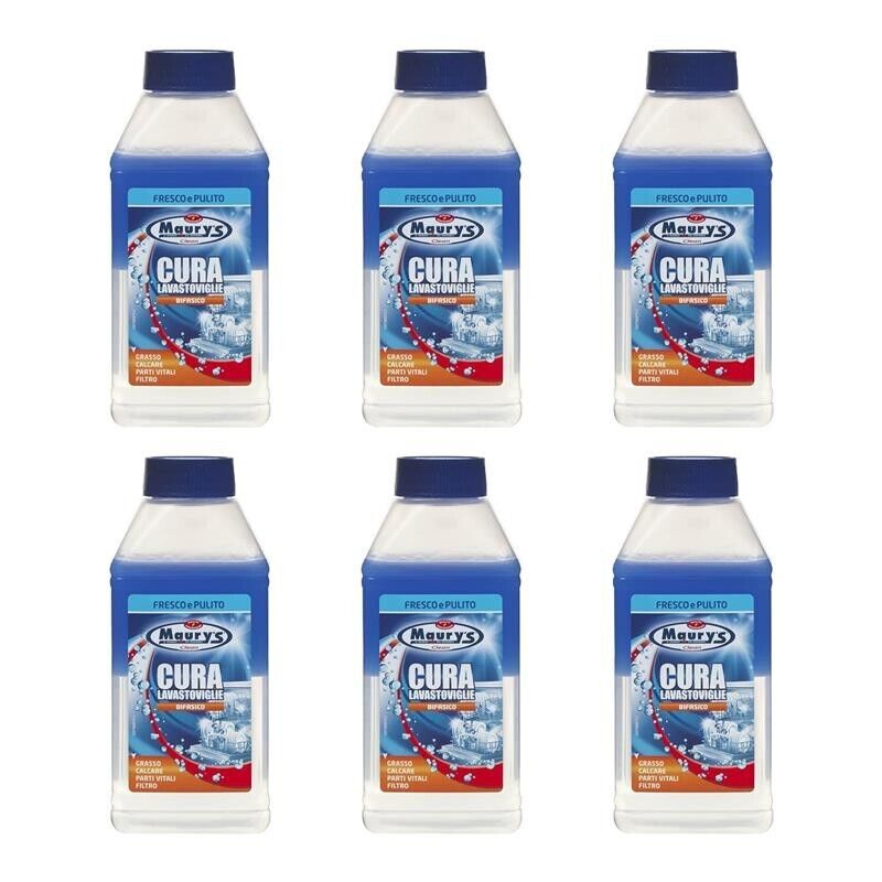 KIT SET 6 PZ MAURY'S CURA LAVASTOVIGLIE 250ML BIFASICO