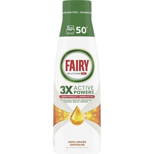 GEL LAVASTOVIGLIE FAIRY PLATINUM 900 ML ANTI ODORE AGRUMI FRESCHEZZA E BRILLANTEZZA OKY