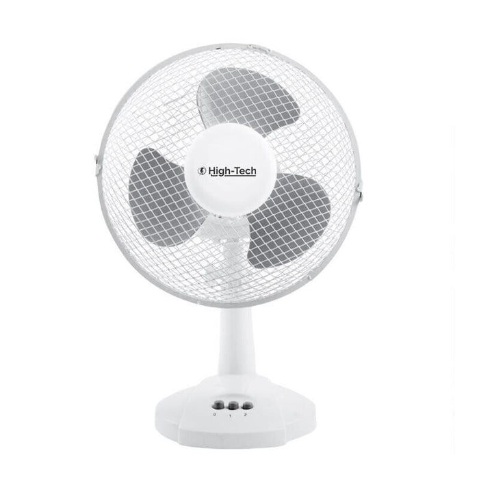HIGH-TECH VENTILATORE DA TAVOLO 2 VELOCITÀ 25 WATT COLORE BIANCO