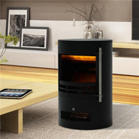 CAMINO ELETTRICO DA TERRA CON EFFETTO FIAMMA 1800W, NERO, 41X41X64.5CM