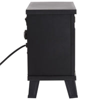 CAMINO ELETTRICO DA TERRA 600W/1200W CON EFFETTO FIAMMA, NERO, 34.5X17X31CM