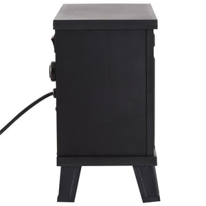 CAMINO ELETTRICO DA TERRA 600W/1200W CON EFFETTO FIAMMA, NERO, 34.5X17X31CM