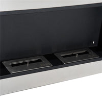 CAMINO BIOETANOLO DA PARETE CON 2 BRUCIATORI 110X54X14 5CM