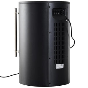 CAMINO ELETTRICO DA TERRA CON EFFETTO FIAMMA 1800W, NERO, 41X41X64.5CM