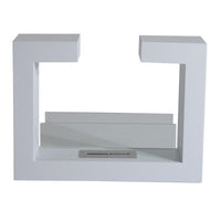 CAMINO A BIOETANOLO IN ACCIAIO INOSSIDABILE CON 1 SERBATOIO 1.5LT 78 X 25 X 58 BIANCO