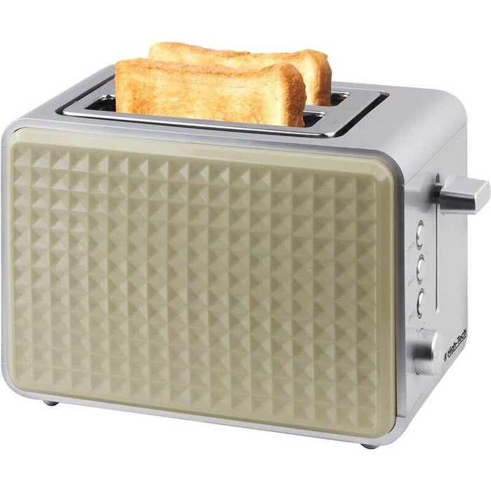 HIGH-TECH TOSTAPANE DA 750 WATT IN ACCIAIO E FINITURE AVORIO