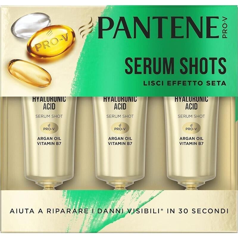 PANTENE PRO-V MASCHERA CAPELLI LISCI EFFETTO SETA TRATTAMENTO INTENSIVO PER CAPELLI DANNEGGIAT 3 X 15ML