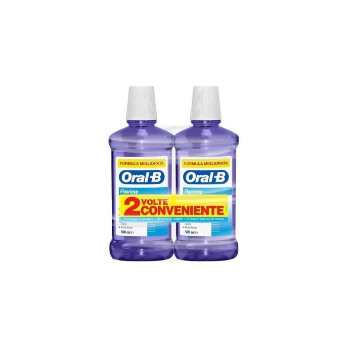 ORAL B COLLUTORIO 500ML BIPACCO FLUORINSE