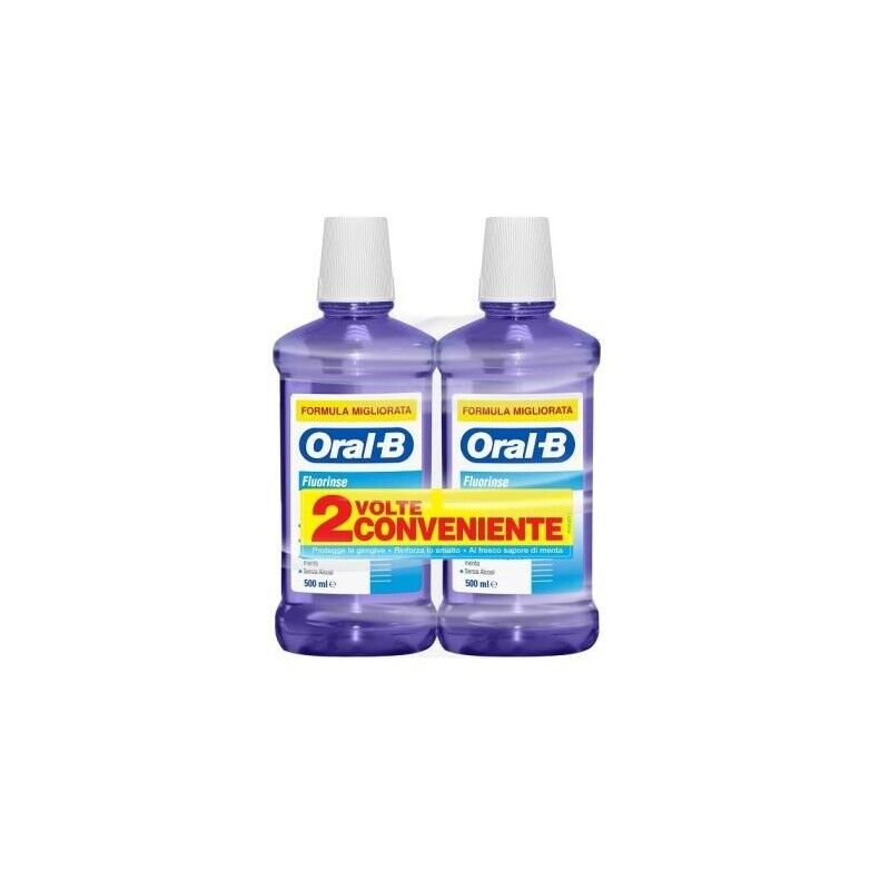 ORAL B COLLUTORIO 500ML BIPACCO FLUORINSE