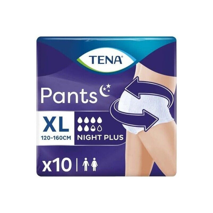 TENA PANTS ASSORBENTI  10 PEZZI NIGHT PLUS XL