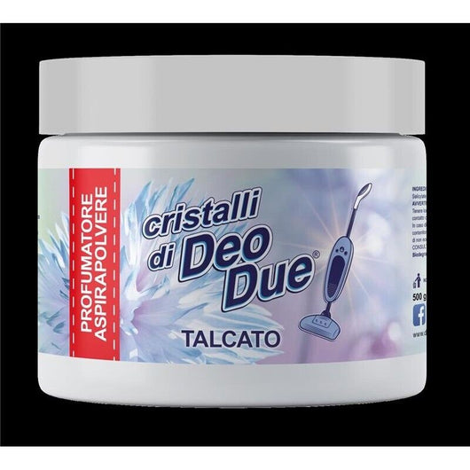 DEO DUE CRISTALLI PROFUMATI PER ASPIRAPOLVERE DA 500 GR PROFUMO TALCATO