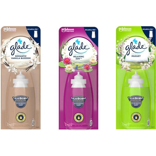 GLADE RICARICA DEODORANTE PER AMBIENTE 18 ML 1PZ FRAGRANZA ASSORTITA / VANIGLIA - MUGHETTO - RELAXING ZEN