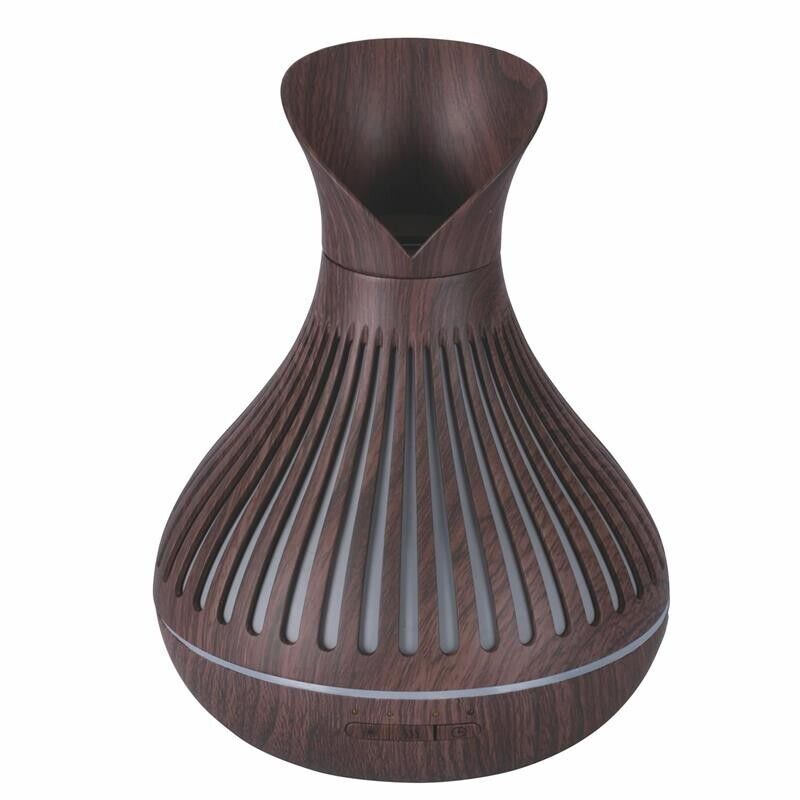 DIFFUSORE ELETTRICO 180 ML CON LED MULTICOLOR 7 COLORI CON CAVO USB COLOR MARRONE