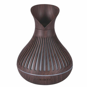 DIFFUSORE ELETTRICO 180 ML CON LED MULTICOLOR 7 COLORI CON CAVO USB COLOR MARRONE