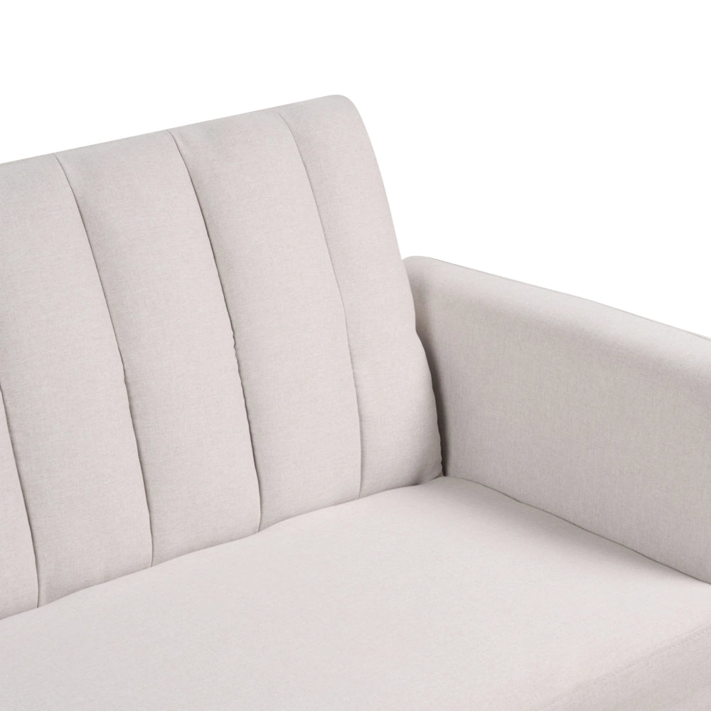 Divano letto 3 posti in tessuto beige Tappezzeria Elegante Glam Moderno Soggiorno Camera Da Letto