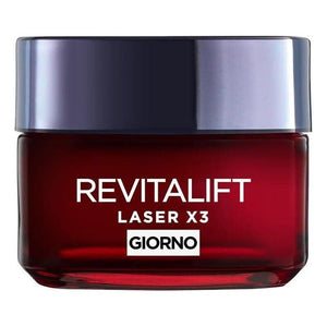 L'ORÉAL PARIS CREMA VISO GIORNO REVITALIFT LASER X3 ANTIRUGHE E ANTI-ETÀ  CON ACIDO IALURONICO 50 ML
