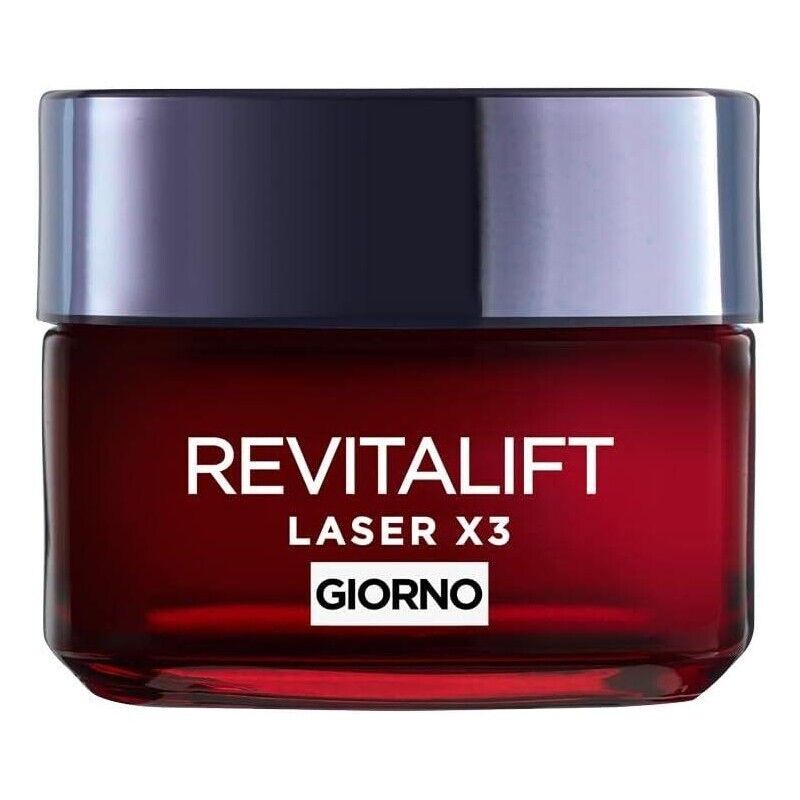 L'ORÉAL PARIS CREMA VISO GIORNO REVITALIFT LASER X3 ANTIRUGHE E ANTI-ETÀ  CON ACIDO IALURONICO 50 ML