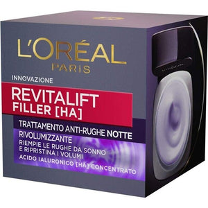 L'ORÉAL PARIS CREMA VISO NOTTE REVITALIFT FILLER AZIONE ANTIRUGHE CON ACIDO IALURONICO CONCENTRATO 50 ML