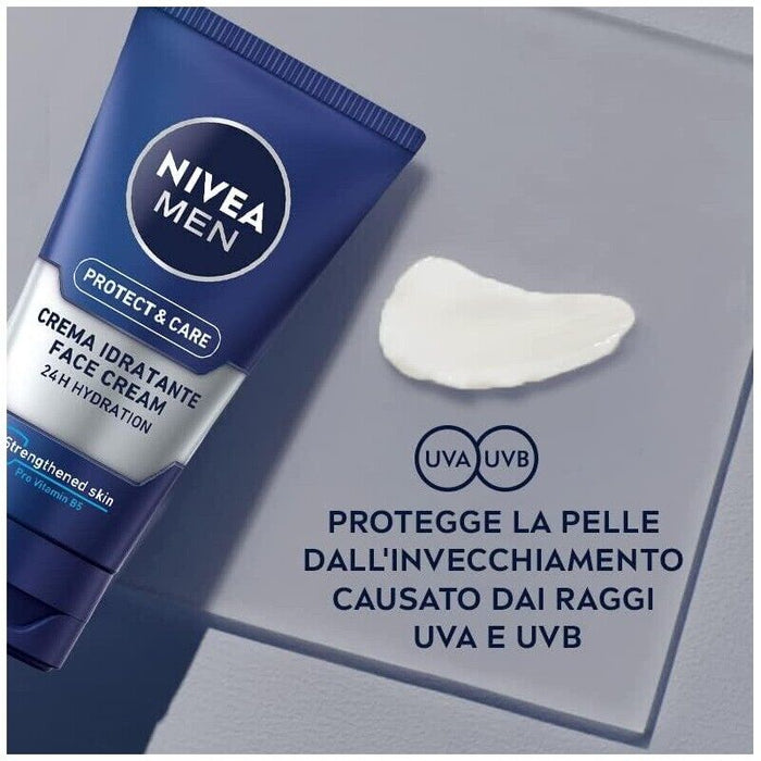 NIVEA MEN PROTECT & CARE CREMA IDRATANTE UOMO IDRATA E PROTEGGE LA PELLE 75 ML