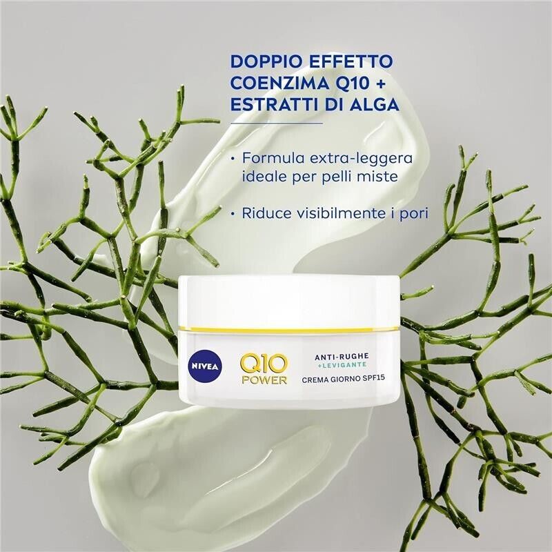 NIVEA Q10 POWER ANTIRUGHE CREMA GIORNO VISO SPF 15 PER PELLI MISTE 50 ML