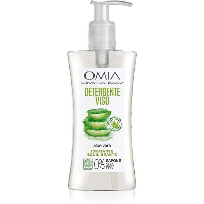 OMIA GEL DETERGENTE VISO ECO BIO ALOE VERA DEL SALENTO STRUCCANTE IDRATANTE PER PELLI NORMALI E MISTE 200 ML