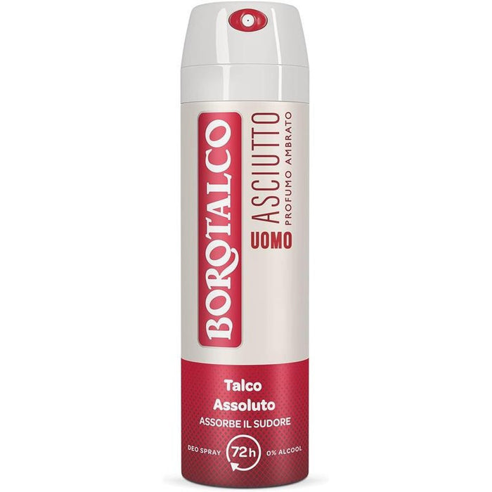 BOROTALCO SET DEO SPRAY 150 ML NEW UOMO + ASCIUTTO PROFUMO AMBRATO