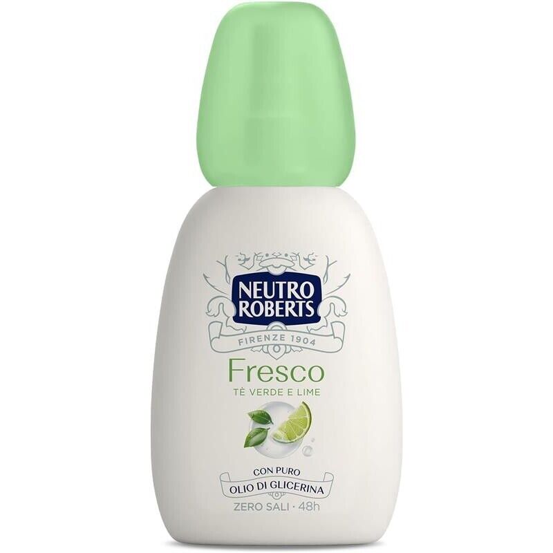 SET 4 NEUTRO ROBERTS DEODORANTE VAPO FRESCO VERDE TÉ VERDE E LIME 75 ML