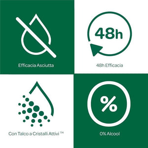 BOROTALCO DEODORANTE 3 STICK ORIGINALE NO ALCOOL E SALI DI ALLUMINIO TRIPLA PROTEZIONE ASCIUTTA  BOROTALCO 40 ML L'UNO