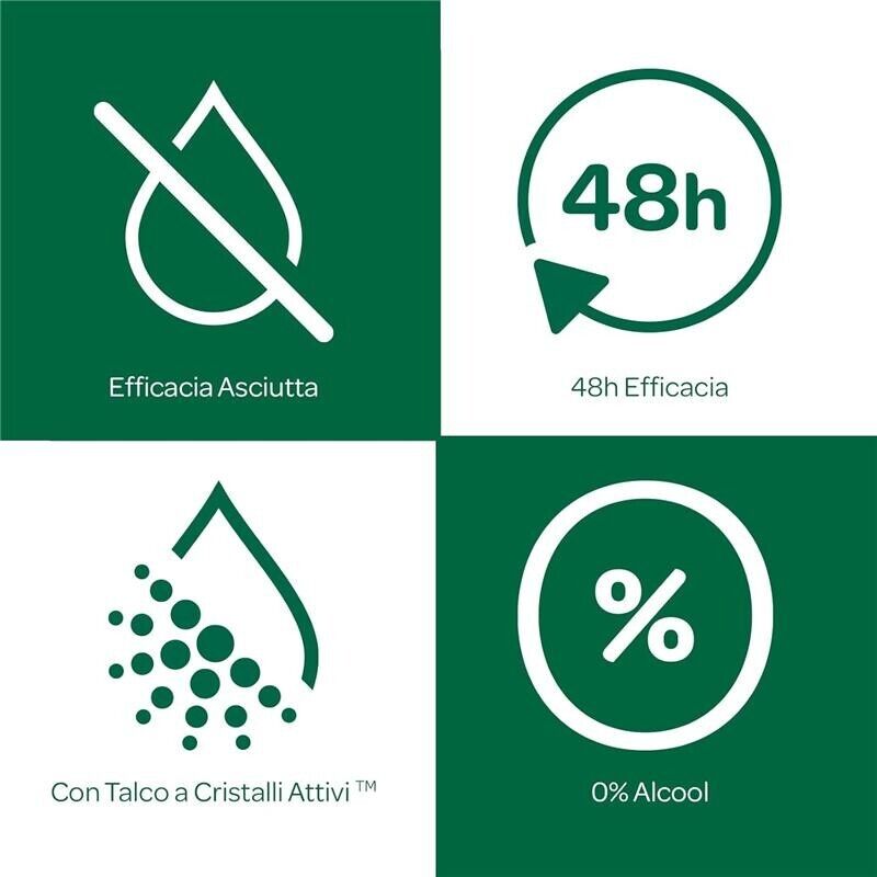 BOROTALCO DEODORANTE 3 STICK ORIGINALE NO ALCOOL E SALI DI ALLUMINIO TRIPLA PROTEZIONE ASCIUTTA  BOROTALCO 40 ML L'UNO