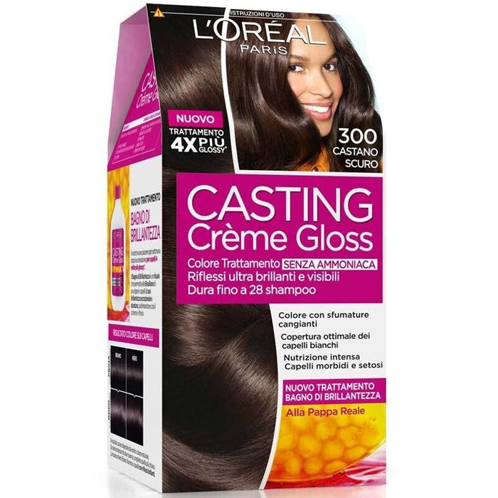 SET 3 CASTING CREME GLOSS TINTA PER I CAPELLI  N.300 COLORE CASTANO SCURO