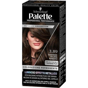 SCHWARZKOPF PALETTE METALLIC COLLECTION 3-89 TINTA CAPELLI CON EFFETTO METALLICO COLORAZIONE CAPELLI CASTANO RAMATO