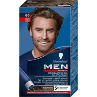 SCHWARZKOPF MEN PERFECT TINTA COLORANTE IN GEL COPERTURA DEI CAPELLI BIANCHI EFFETTO NATURALE 60 CASTANO NATURALE