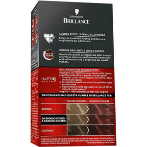 SCHWARZKOPF BRILLANCE TINTA PER CAPELLI INTENSIVA COPERTURA CAPELLI BIANCHI 872 NEW ROSSO INTENSO RUBINO