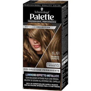 SCHWARZKOPF PALETTE METALLIC COLLECTION 6-61 BIONDO DORATO TINTA CAPELLI BIONDO DORATO CON EFFETTO METALLICO