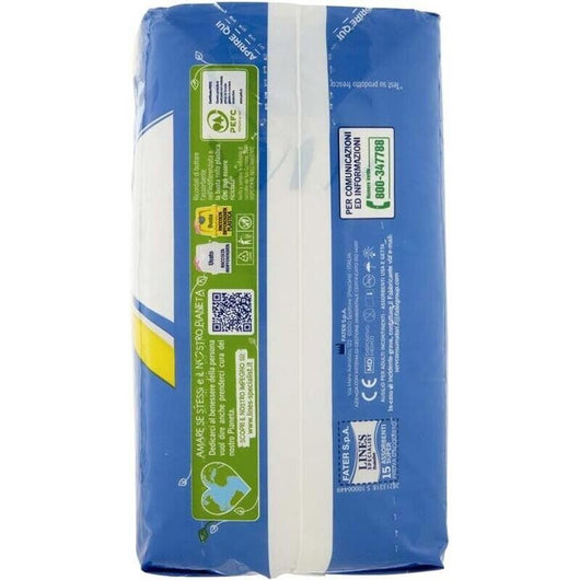 LINES SPECIALIST PROTECTION SUPER ASSORBENTI PER PERDITE 15 PZ MORBIDO TRIPLO STRATO