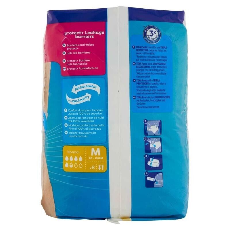 TENA PANTS NORMAL TAGLIA M 8 PEZZI