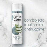 GILLETTE SATIN CARE GEL DEPILATORIO DA DONNA 200 ML SENSITIVE CON ALOE VERA