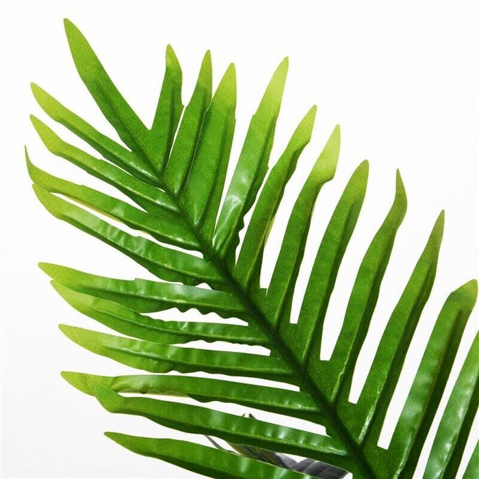 PIANTA ARTIFICIALE PALMA CYCAS ALTA 123CM PER INTERNO ED ESTERNO CON VASO INCLUSO