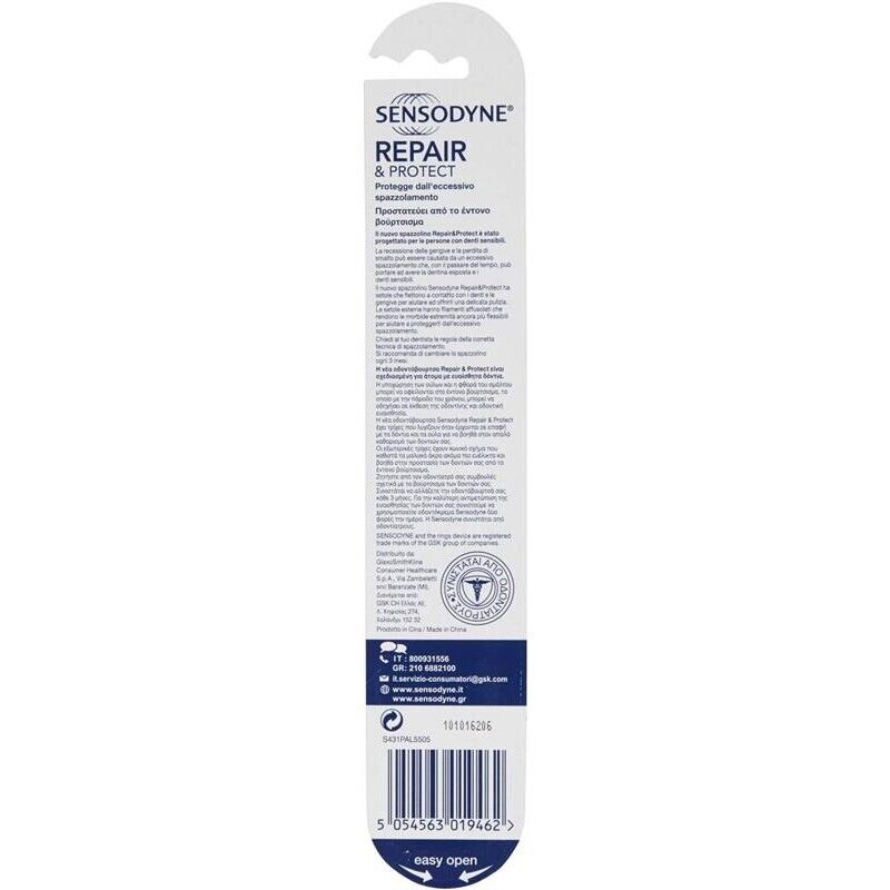 SENSODYNE SPAZZOLINO REPAIR & PROTECT PER DENTI SENSIBILI E UNA PULIZIA INTERDENTALE DELICATA SETOLE EXTRA SOFT