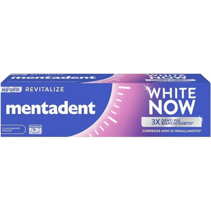 SET 4 DENTIFRICI MENTADENT WHITE NOW DA 75 ML REVITALIZE
