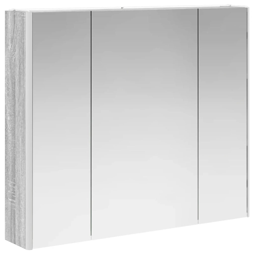 Mobiletto per specchio da bagno Grigio Sonoma 889268
