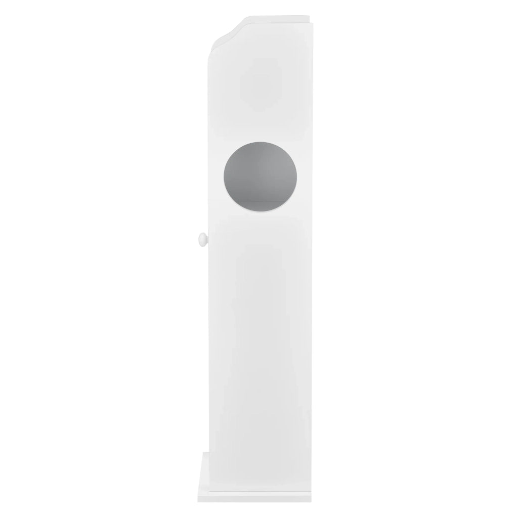 Mobiletto da bagno mobile contenitore MDF laccato 78 cm bianco 03_0002855