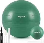 Balancia per yoga e Pilates con palla di equilibrio anti-slip da 23 cm e palla di ginnastica anti-burst da 75 cm per uso domestico, palestra e ufficio